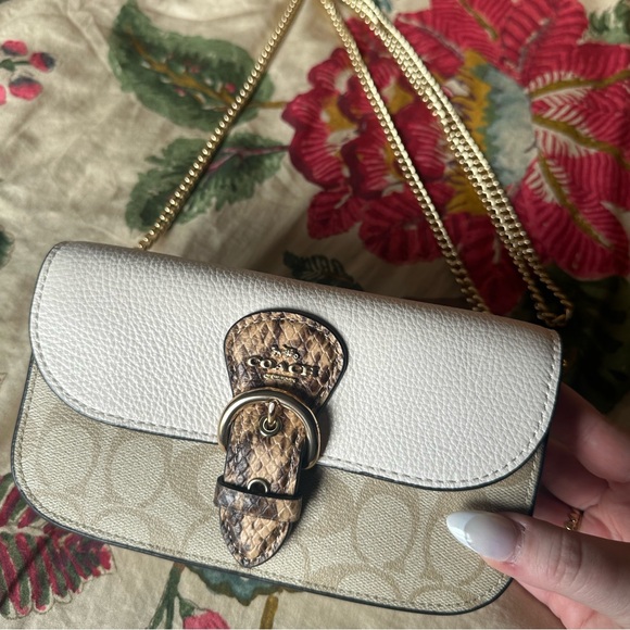 Coach Handbags - Coach Kleo Snakeskin Bag